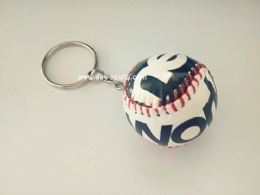 Hand-sewn Baseball Key Chain